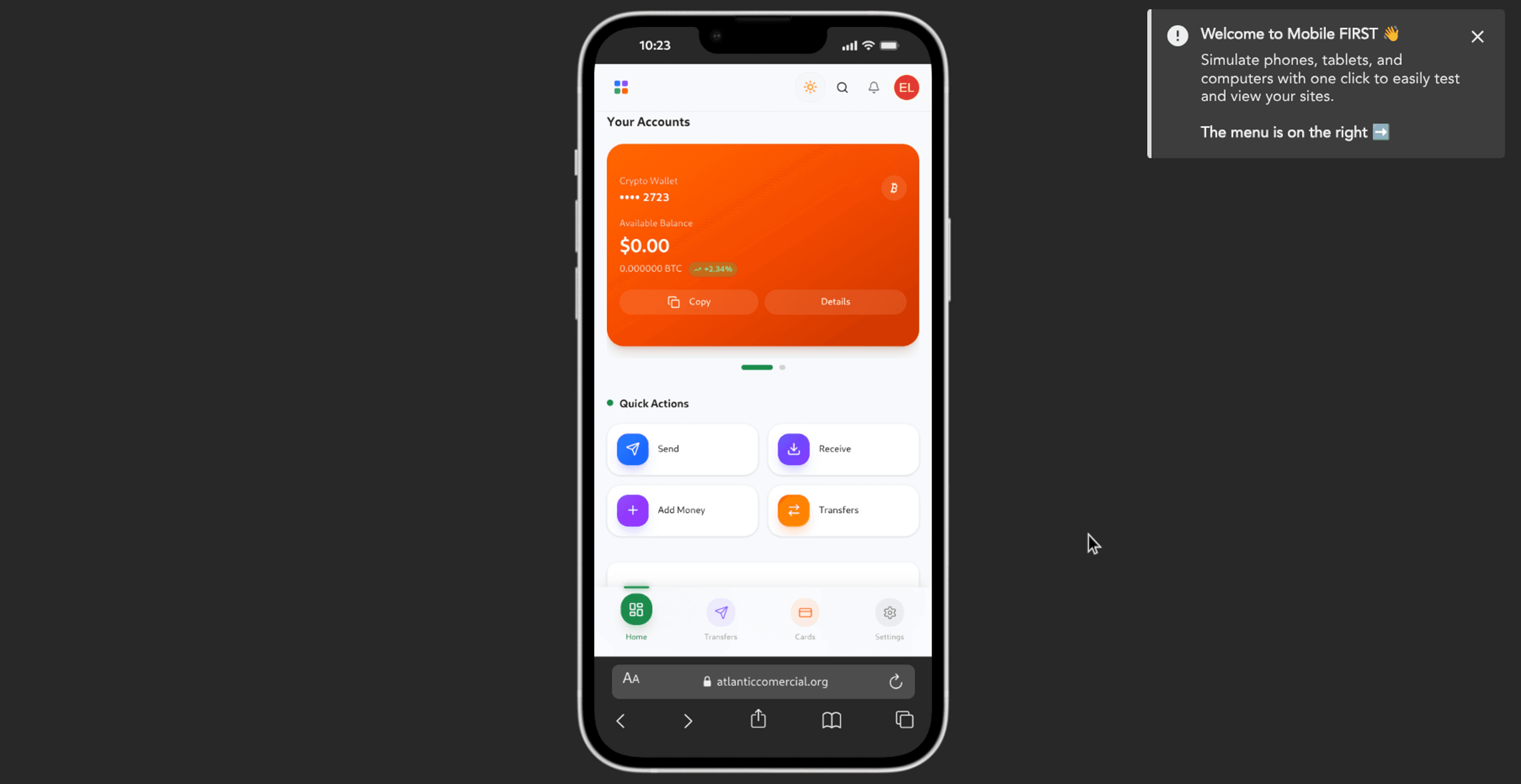 App screenshot